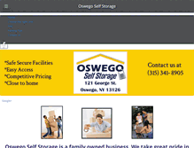 Tablet Screenshot of oswegoselfstorage.net